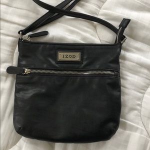 IZOD Vegan Leather Black Crossbody